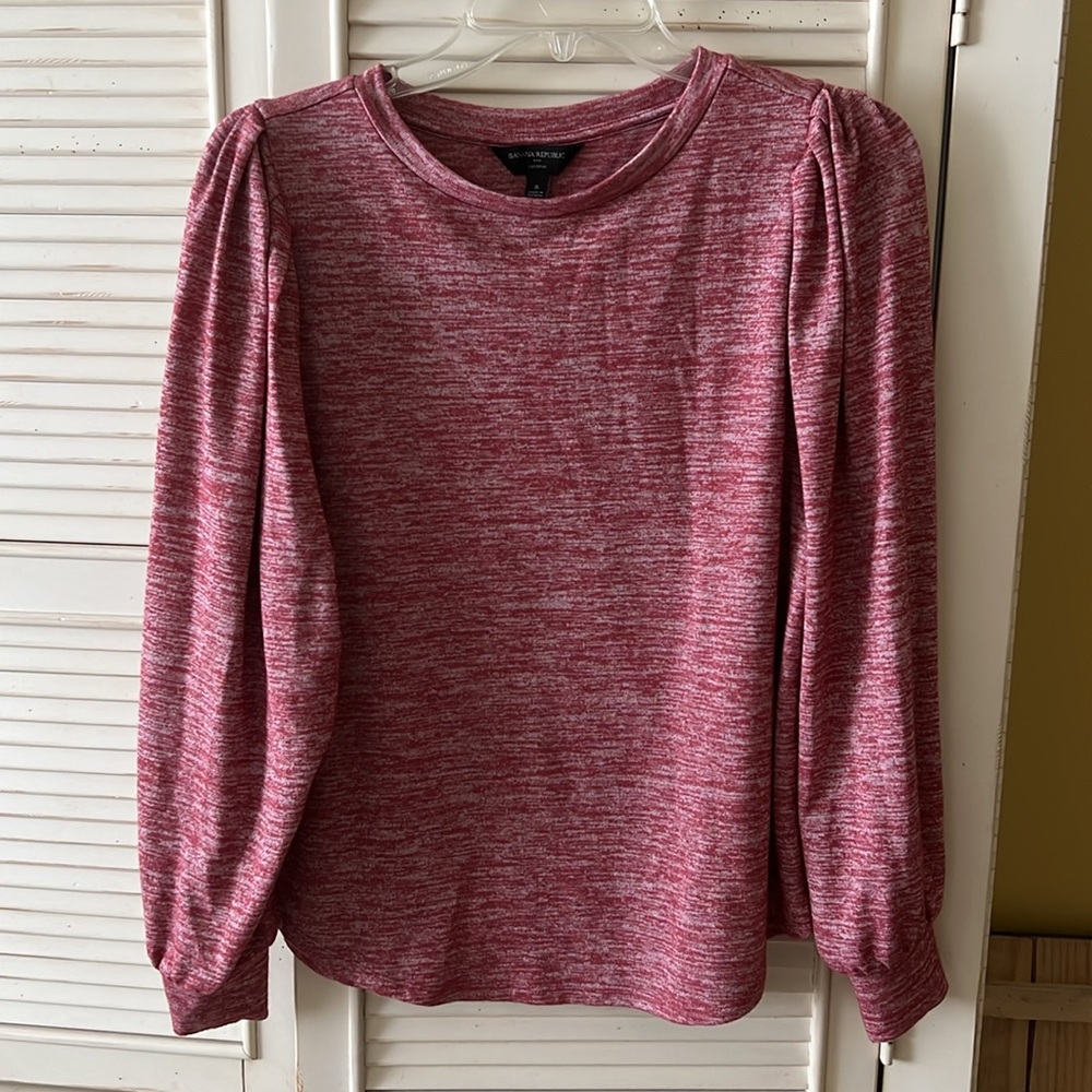 Banana Republic Maroon Knit Top